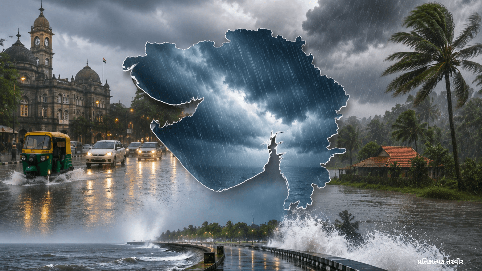 આજથી દક્ષિણ ગુજરાતમાં વરસાદી ઝાપટાંની શક્યતા