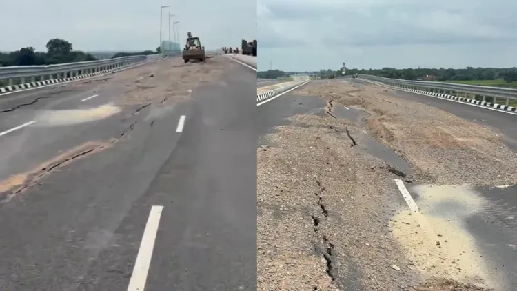 ‘રામ વનગમન પથ’ના કેટલાક ભાગોમાં રસ્તો ધસી પડતાં અને અનેક જગ્યાએ તિરાડો દેખાતાં નિર્માણની ગુણવત્તા સામે સવાલ ઊભા થયા છે. કરોડો રૂપિયાના આ મહત્વાકાંક્ષી પ્રોજેક્ટને લઈને હવે જવાબદારી નક્કી કરવાની માંગ ઉઠી છે.